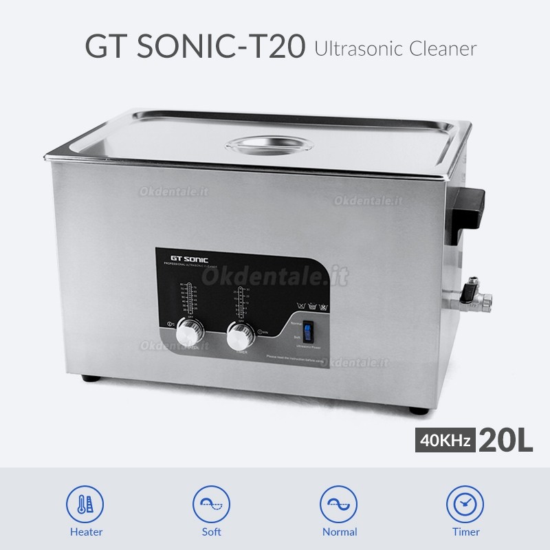 GT SONIC T-Series Digital Ultrasonic Cleaner 2-27L 100-500W wwith Heating Function